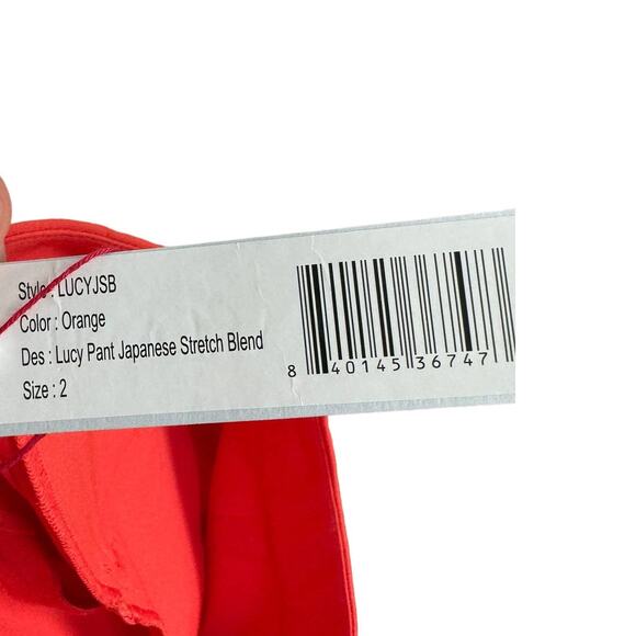 NWT Frances Valentine Lucy Pant Japanese Stretch Blend Orange 2 - Picture 9 of 14
